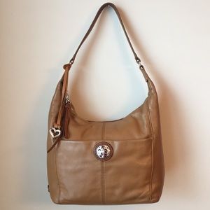 Brighton Camel Colored Leather Shoulder Bag